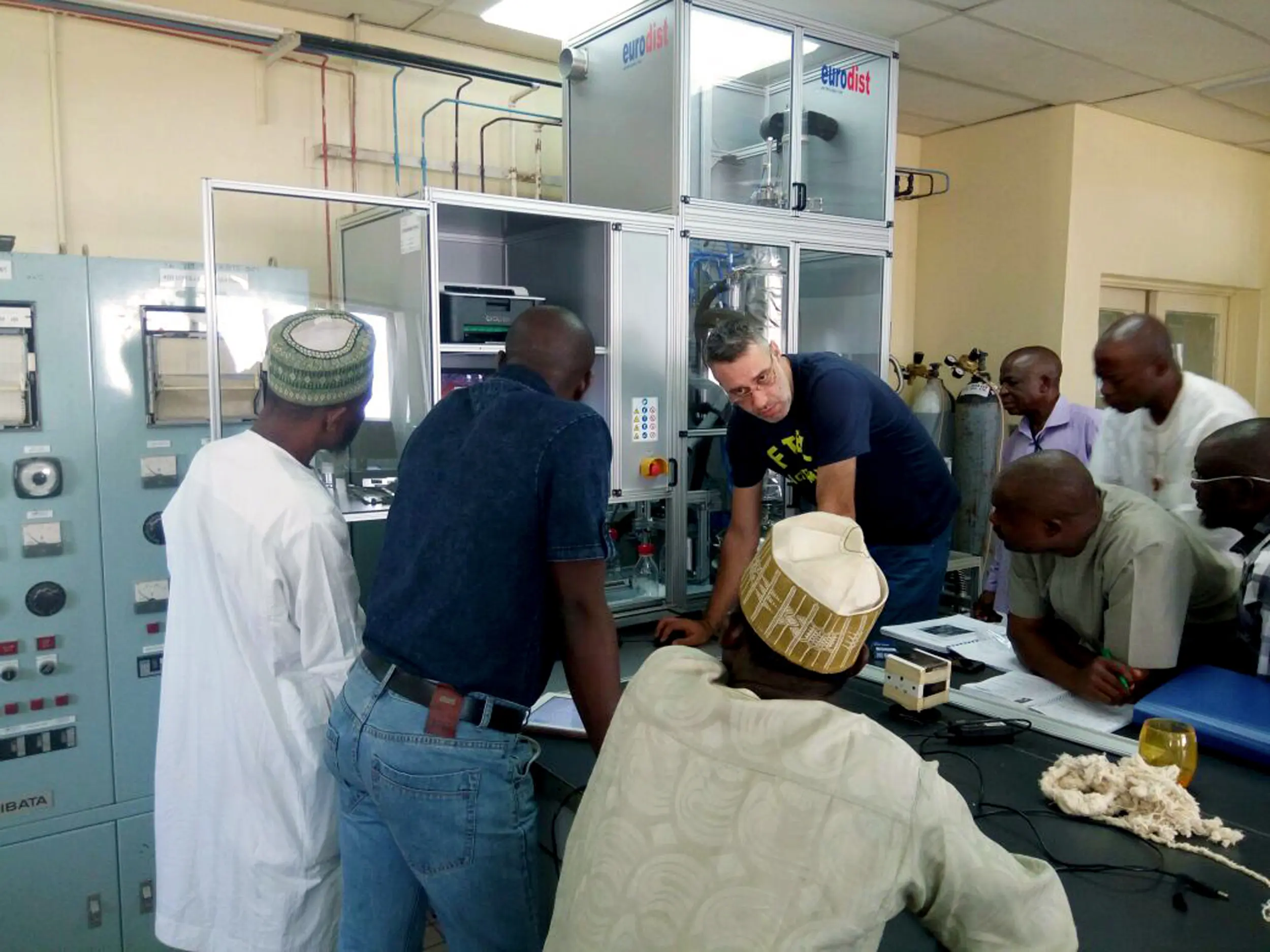 agua-global-service-ltd-trains-KRPC-staffs-how-to-use-the-laboratory-equipment-with-mr-lucky-igberaese-and-his white-partner agua-global-service-ltd-trains-KRPC-staffs-how-to-use-the-laboratory-equipment-with-mr-lucky-igberaese-and-his white-partner